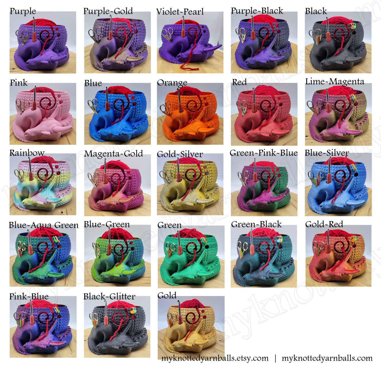 Large Cute Sleeping Fox Yarn Bowl - Yarn Storage - High Quality Knitting or Crochet Bowl